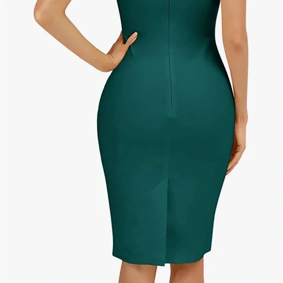 white christmas dresses Bat Mesh Velvet Rooey Pencil Dress main image 1